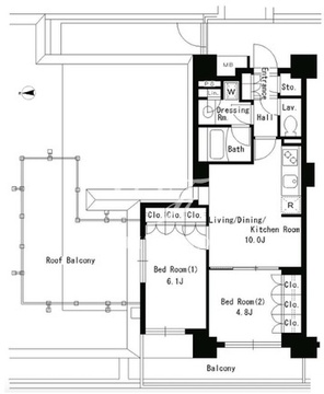 パークアクシス文京ステージ 301 間取り図