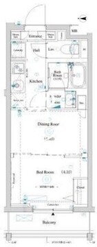 ラティエラ滝野川 104 間取り図