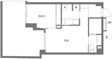 ベルジューレ高輪 203 間取り図