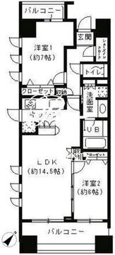 パークキューブ日本橋水天宮 705 間取り図