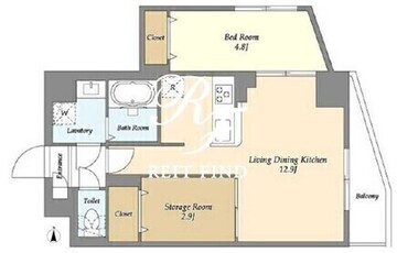 アルファコート曳舟2 501 間取り図