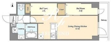 アルファコート曳舟2 503 間取り図