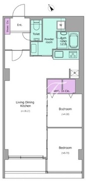 アーバンパーク代官山 1-302 間取り図