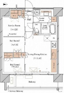 ブランシエスタ木場 1004 間取り図