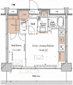 ブランシエスタ木場 1006 間取り図