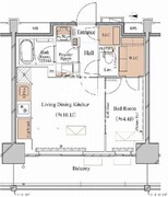 ブランシエスタ木場 1007 間取り図
