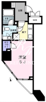 レジディア高輪桂坂 504 間取り図