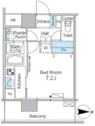 パークフラッツ芝浦 202 間取り図