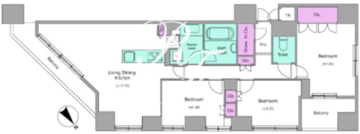 レジディア日本橋馬喰町 1205 間取り図