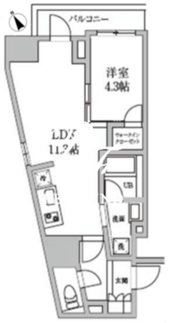 レジディア日本橋馬喰町2 301 間取り図