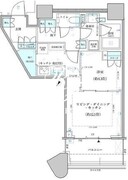 パークタワー勝どき S-1708 間取り図