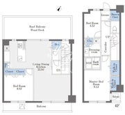 ラドゥセール巣鴨ウエスト 410 間取り図
