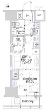 ベルファース蒲田ウエスト 705 間取り図