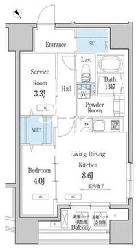デュオフラッツ池尻大橋 403 間取り図