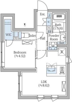 コンポジット新宿三丁目 403 間取り図