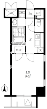 レジディア神田岩本町2 704 間取り図