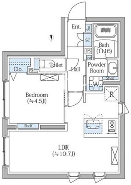 コンポジット新宿三丁目 103 間取り図