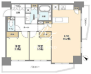 ラサンテ五反田 1307 間取り図