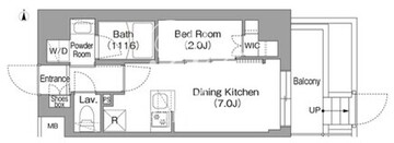 コンフォリア・リヴ大崎 104 間取り図