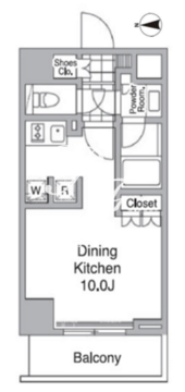 レジディア目黒4 502 間取り図