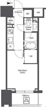 コンフォリア東陽町 606 間取り図