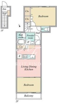 ロワジール西ヶ原 203 間取り図