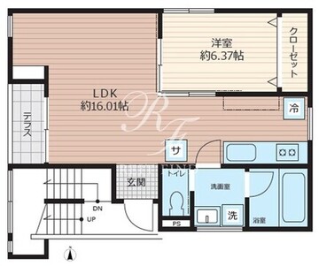 SCENE.Meguro Sauna Residence 1F 間取り図