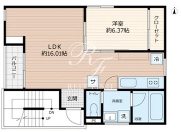 SCENE.Meguro Sauna Residence 2F 間取り図