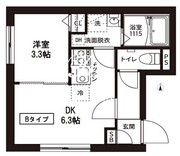 レピュア菊川駅前レジデンス 402 間取り図