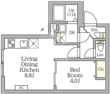アグライア新宿横寺町 309 間取り図