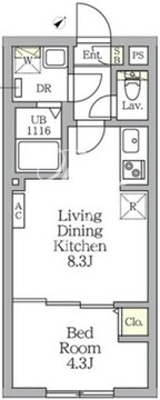 アグライア新宿横寺町 102 間取り図