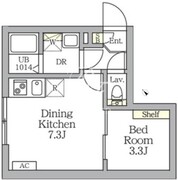 アグライア新宿横寺町 107 間取り図