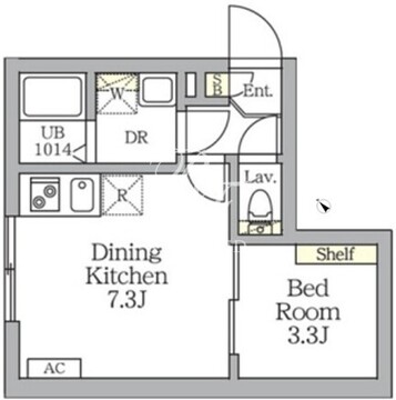 アグライア新宿横寺町 107 間取り図