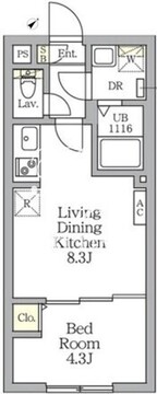 アグライア新宿横寺町 203 間取り図