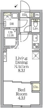 アグライア新宿横寺町 204 間取り図