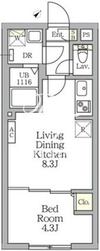 アグライア新宿横寺町 402 間取り図