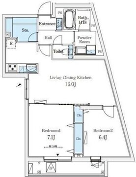 ソラシアレジデンス大井町 501 間取り図