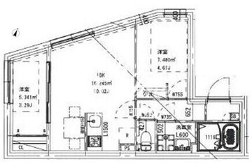 タイプ戸越公園 401 間取り図