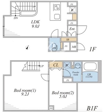 リーガランド三軒茶屋サウス 101 間取り図