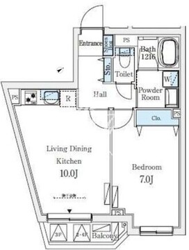 ソラシアレジデンス大井町 203 間取り図