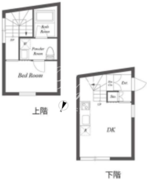 パセオ三軒茶屋イースト＆ウエスト E-202 間取り図