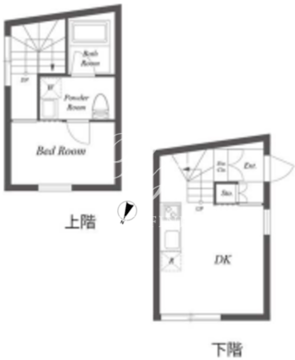 パセオ三軒茶屋イースト＆ウエスト E-202 間取り図