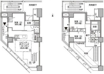 東雲キャナルコートCODAN 21-910 間取り図