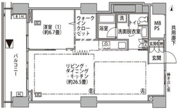 東雲キャナルコートCODAN 16-1212 間取り図
