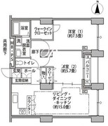 東雲キャナルコートCODAN 14-207 間取り図