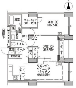 東雲キャナルコートCODAN 14-207 間取り図