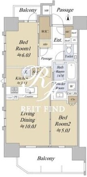 アクシルコート早稲田 901 間取り図