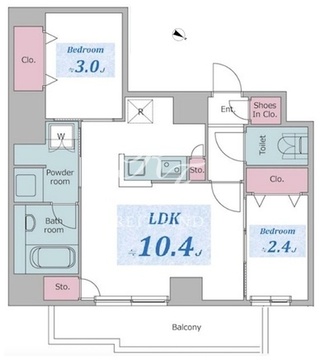 レジディア板橋本町プレイス 203 間取り図