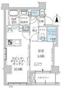 パークアクシス池上 405 間取り図