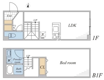 リーガランド桜新町アネックス 104 間取り図